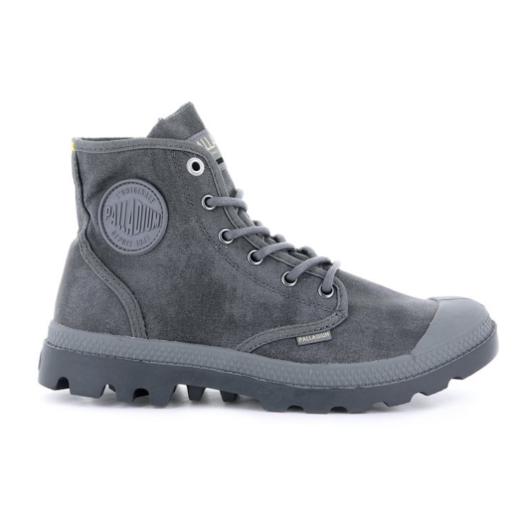 Bottes Palladium Pampa Hi WAX Homme Grise | FR NDE504K